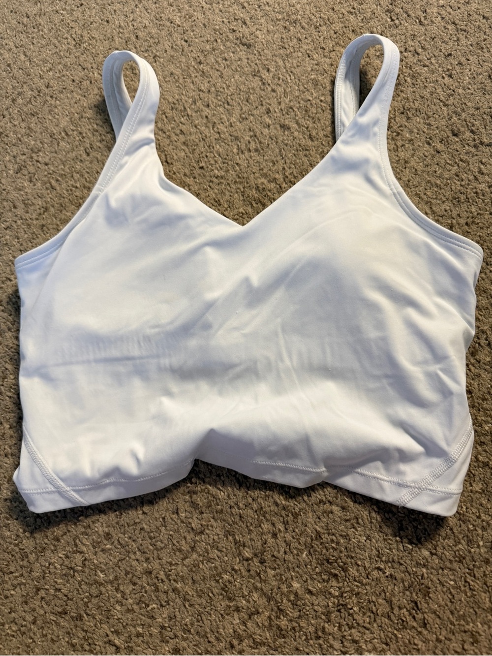 White Women's V-Neck Tank Top